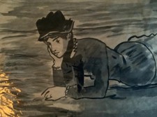 Pierre-Auguste Renoir Watercolor Painting Signed And Stamped picture