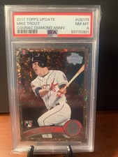 2011 Topps Update #US175 Mike Trout RC COGNAC Diamond Anniversary PSA8 picture
