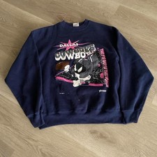 Vintage Dallas Cowboys Marvin the Martian navy color sweatshirt VK17751 picture
