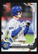 2026 TOPPS NOW 693 - CARSON BENGE - METS ROOKIE HIT RECORD RC *PRESALE* picture