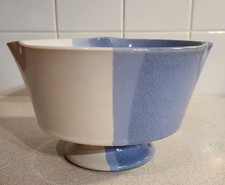 High Footed Two-Tone Flower Vase/bowl/Planter Pottery Stand Two-Tone picture