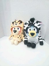 Bluey Siblings Interactive Plush Sound Effect Bluey & Bingo Zebra Cheetah picture