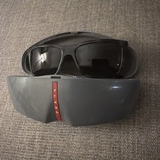 PRADA Men's Sunglasses Black/Dark Grey SPR 19S 59017 picture
