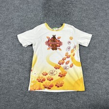 Vintage Scooby-Doo Shirt Womens X White Floral Graphic Tee Jerry Leigh 2000 picture