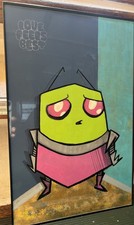 Invader Zim Acrylic Painting By LoveFeelsBest OOAK Signed Contemporary Art Larb picture