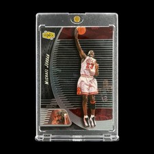 MICHAEL JORDAN SILVER METAL FOIL ION CARD 1998-99 Upper Deck Ionix #13 - Bulls picture