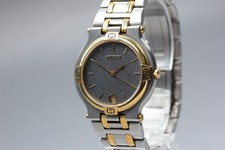 Vintage [Exc+5] Gucci 9000M 32mm Black Dial Two Tone Quartz Unisex Watch JAPAN picture