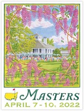 Official 2022 Masters Tournament Golf Poster 18