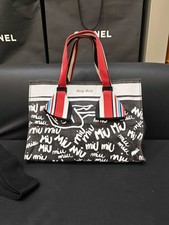Miu Miu Pre-Owned Authentic Luxury Handbag Canvas Free Tracked Shipping picture