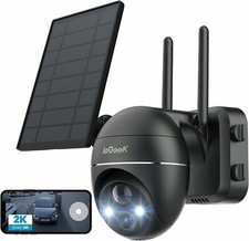 ieGeek Outdoor Wireless Solar Security Camera 360° PTZ WiFi Battery CCTV System picture