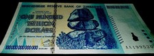 3 Zimbabwe 100 Trillion Dollars 2008 AA P-91 Banknote New UNC Zim Currency w/COA picture