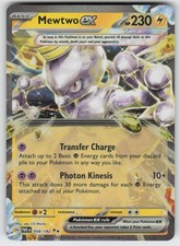 Mewtwo ex 058/182 Double Rare Paradox Rift Pokemon Holo Near Mint picture