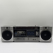 Vintage JVC PC-4J Boombox Cassette Player Radio Tested And Working picture