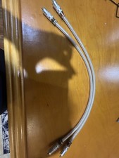 5N Pure Solid Silver RCA Stereo Interconnect Cable 0.5-meter pair picture