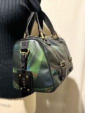 L.A.M.B. Dual Leather handle Walderston Plaid Satchel was $298 picture