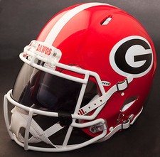*CUSTOM* GEORGIA BULLDOGS NCAA Riddell SPEED Full Size Replica Football Helmet picture