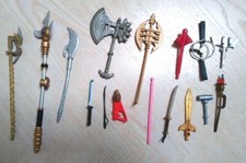 (16) Vintage SPAWN Action Figure Weapons Lot Sword Axe picture
