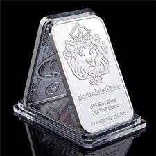 Scottsdale Silver 999 Fine Silver One Troy Ounce 1 Bars Bullion in God We Trust picture