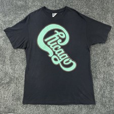 Vtg 1986-87 Chicago Band World Tour Hanes T-Shirt Black Teal XL 46-48 USA picture