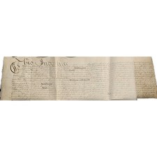 1649 English Civil War Vellum Deed – Sir William Waller Parliamentarian General picture