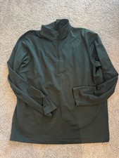 Lululemon Soft Jersey Half Zip Pullover Men's XL Dark Green Long Sleeve picture