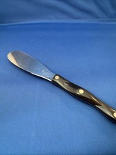 CUTCO Spatula Spreader Serrated Knife 1768 KE, Olean, NY, Brown Handle picture