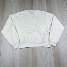 Athleta Easy Fleece Crew Sweatshirt Women’s Size M Medium Ivory NWT picture