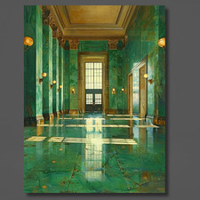 MacKenzie Reynolds Marble Hall Original Canvas Signed 30x40 picture