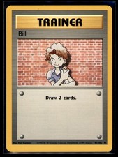 Bill 91/102 Common Base Set Unlimited Pokemon Lightly Played picture