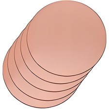 10-300mm Solid Pure Copper Discs Blanks Round Plate Metal Sheet 0.5~6mm Thick picture