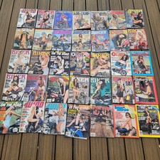 Vintage Biker Magazine Lot 35 Issues 1986-1994 Outlaw Iron Horse picture