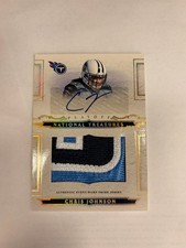 2008 Playoff National Treasures Chris Johnson Signature Materials Prime 07/25 picture