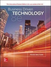 ISE BUSINESS DRIVEN TECHNOLOGY - Paperback By Paige Baltzan - GOOD picture