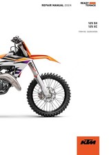 KTM Service Workshop Shop Repair Manual Book 2024 125 SX EU picture