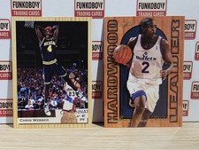 Chris Webber 2 Cards-1993 Classic Collage + 1995 Flair Hardwood Leader (Bullets) picture