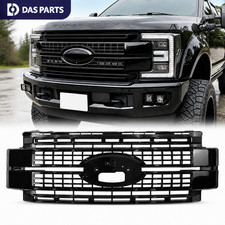Front Bumper Upper Grille For 17-19 Ford F250 F350 Super Duty Platinum GLS BLK picture