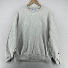 CHAMPION Reverse Weave Sweatshirt L INDEED Embossed Gray picture