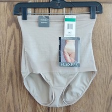 Flexees By Maidenform NWT Shapewear Brief 5264 Size Large Nude Elastic Waist picture