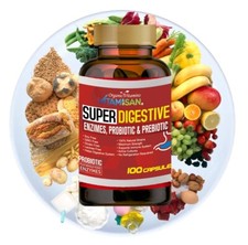 Digestive Enzymes Prebiotic & Probiotics Gas, Constipation & Bloating Relief 100 picture