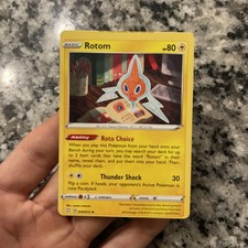 Pokemon Rotom  034/072 Shining Fates Miscut ERROR card ALIGNMENT DOTS picture