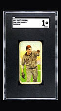 1909 T206 - Rube Waddell Throwing 150 HOF SGC 1 picture