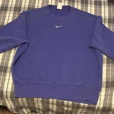 Vintage Nike Center Swoosh Men's Blue Crew Neck Sweatshirt Size S Fits oversized picture