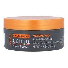 Cantu Mens Molding Wax Shea Butter Caffeine Hemp Seed Flake Free Hold picture