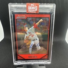 2023 Topps Archives Series /10 Mark Mulder (2007 Bowman Chrome) Buyback Auto picture