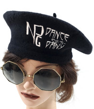 Vintage PRINCE 1990s NPG Dance Company Wool Beret Hat Paisley Park Tour Merch picture