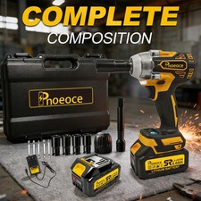 Cordless Impact Wrench 1/2 - 580N.M Max with 2 Speed 1x4Ah Battery &Fast Charger picture