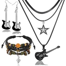 Fscwlmon 3 Pcs Multilayer Y2k Star Fairy Grunge Jewelry Set for Women Layered... picture