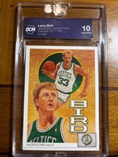 1991 Upper Deck Boston Celtics Checklist Larry Bird #77 DCM 10 picture