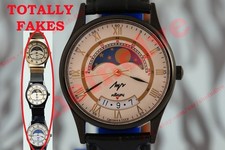 Luch Луч Лунник Ex Rare Russian USSR Moon phase Vintage OLD stock watch NOS picture