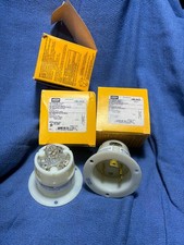 JUST 1     HUBBELL HBL2625 Flanged Locking PLUG Inlets 30A 250V 2 Pole 3 Wire picture